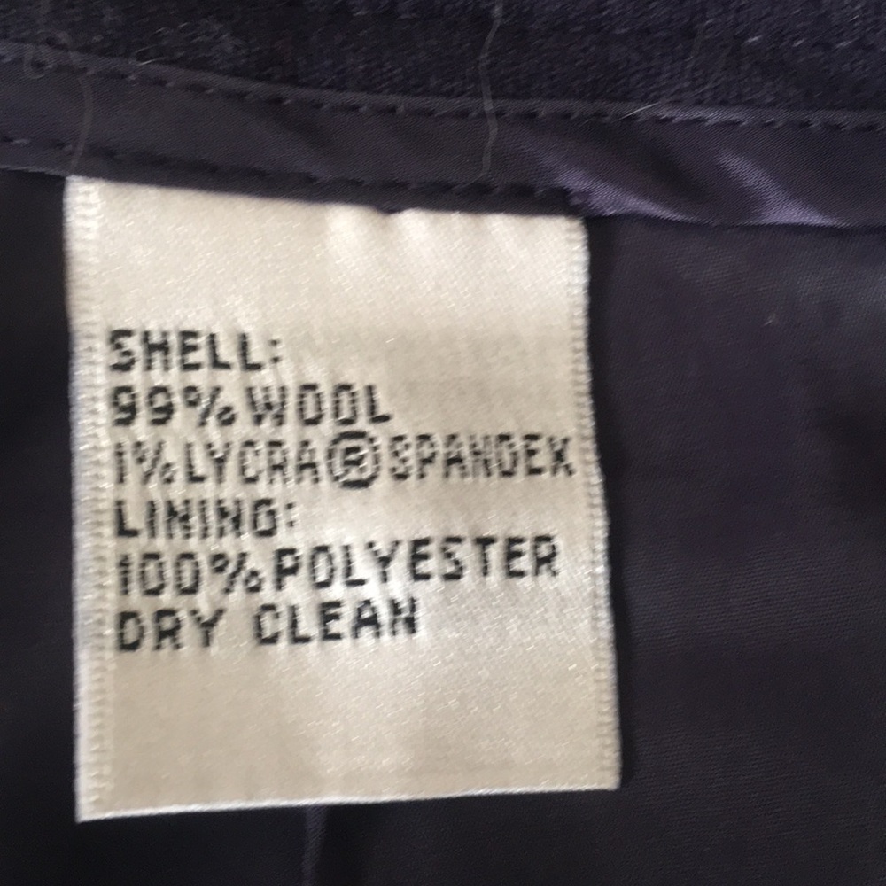 Blue Lined Stretch Wool Talbots Gauchos - image 3